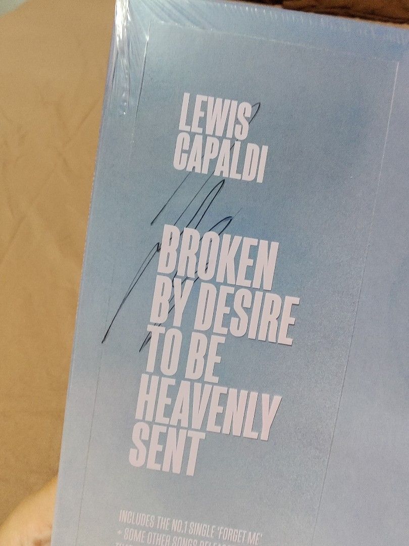 SIGNED Lewis Capaldi - Broken By Desire To Be Heavenly Sent Vinyl ...