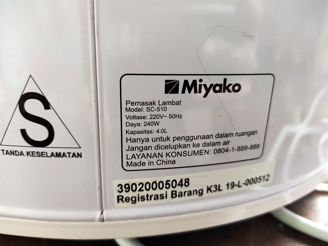 SLOW COOKER MIYAKO 5 LITER on Carousell