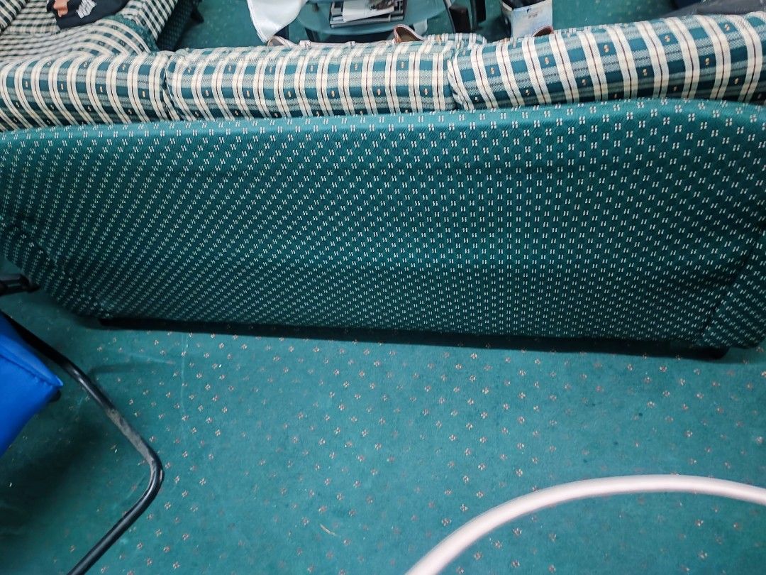 Sofas (Category: Sofas) located in Kuala Lumpur. Submitted by lysalatte (Listing ID 1242929805, Image 3). Description: a set of 3 seater and 2 seater. fabric material. in good condition. self pick up only. open for negotiation..