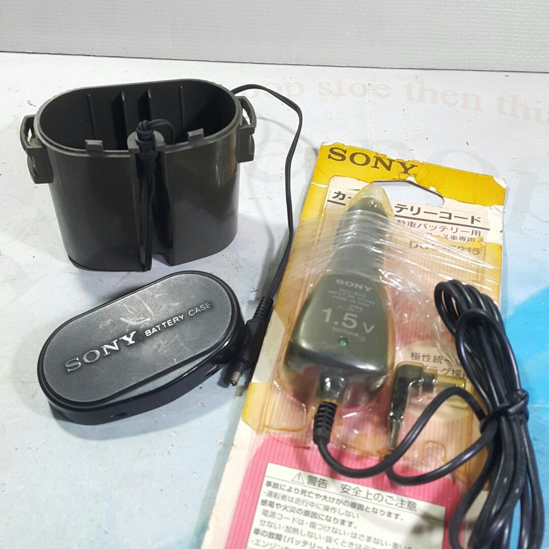 Sony Walkman Accessories Battery Pack and Car Adapter (Category: Portable Audio Accessories) located in Paranaque City. Submitted by vintagepopsicle (Listing ID 1242985117, Image 1). Description: Both units tested in excellent working condition. The Car adapter looks unused. The Battery Pack has some old rust but nothing a sanding can't fix. Please see actual photos. Great for completing your sony collection. Gcash and Lalamove. Vintage items sol