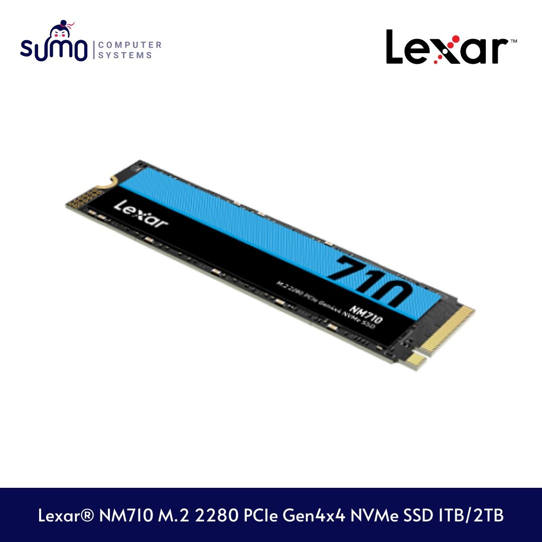 SUMO] Lexar® NM710 M.2 2280 PCIe Gen4x4 NVMe SSD 1TB/2TB | PS5 Compatible,  Computers & Tech, Parts & Accessories, Computer Parts on Carousell