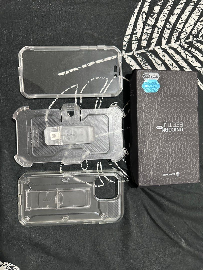 Supcase Unicorn Beetle Pro Case for Iphone 14 Pro Max (Category: iPhone 14 Series) located in Santa Rosa. Submitted by omnicronzxc (Listing ID 1243021530, Image 1). Description: SUPCASE Unicorn Beetle Pro Clear for Iphone 14 Pro Max tested only, not for me nakakapalan ako bought for 1450 selling for 650 add 100 sf via j&t mop gcash.
