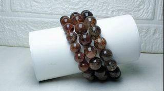Natural Dense Mineral Rich Black Gold Super Seven Bracelet (Super Seven / Super7 / Three Wheel Core)
Black Gold Super Seven Beads 10/12mm
Contains rare minerals of black, gold, and copper. đ„Mica Flakesđ„64236505627778110