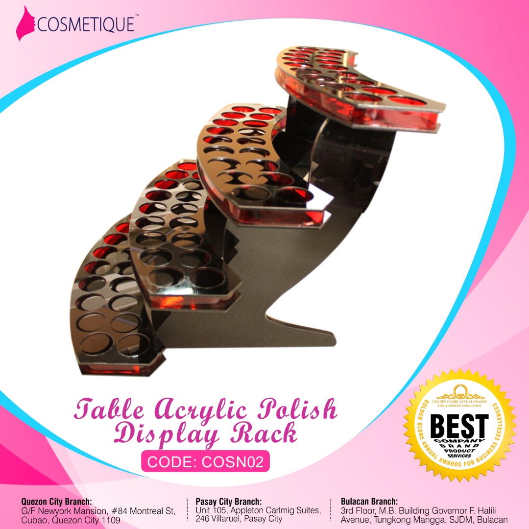 Table Acrylic Gel polish Display Rack, Furniture & Home Living, Home ...