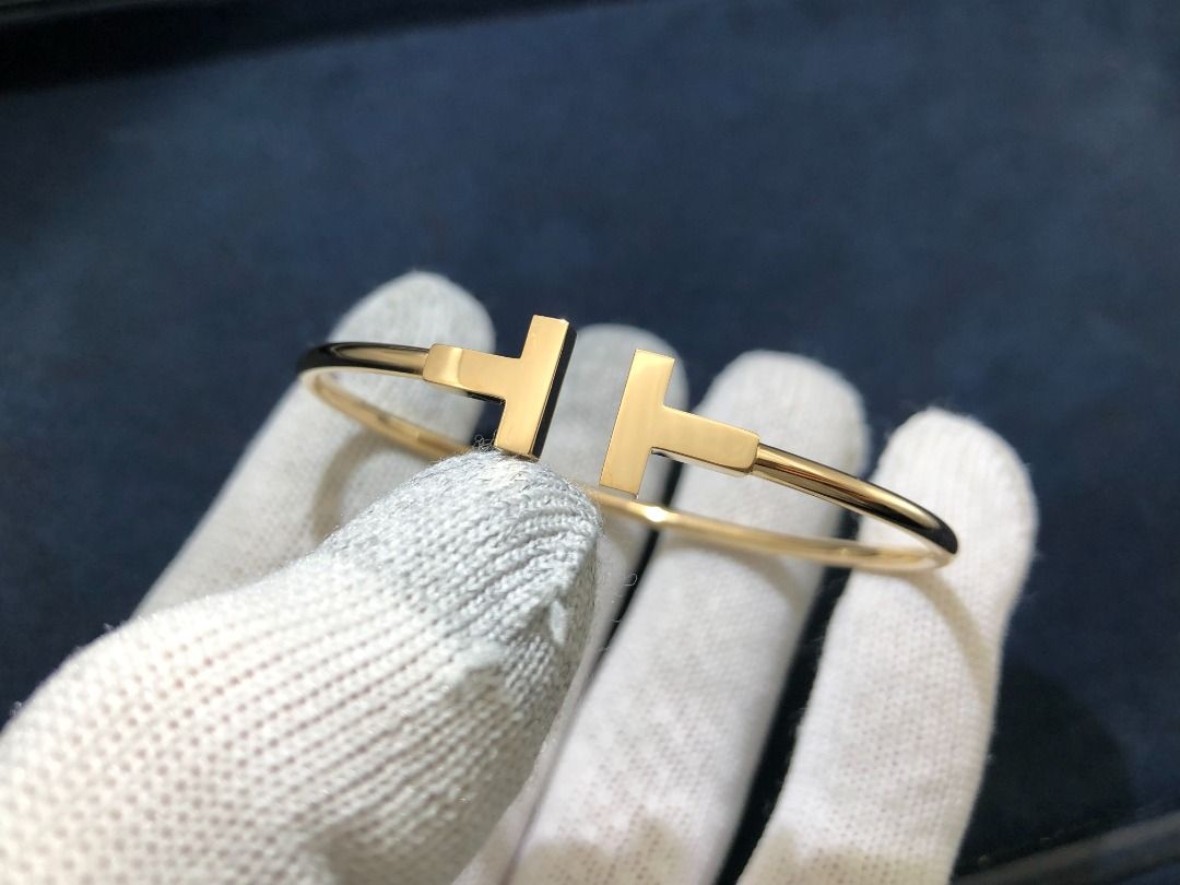 Tiffany t wide on sale wire bracelet