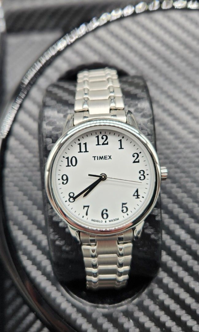 Timex women's easy reader expansion band 30mm watch best sale