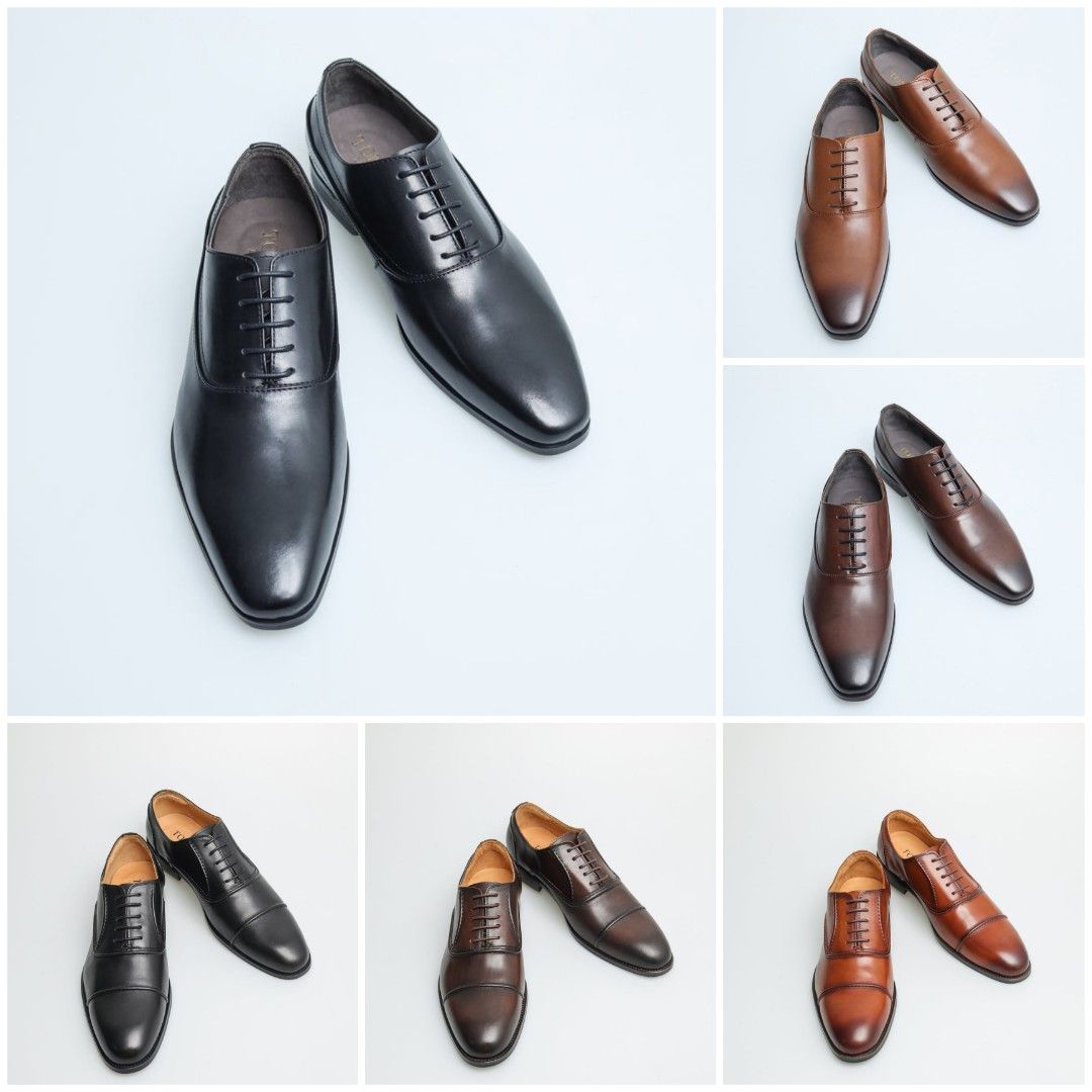 Men's plain toe oxford shoes top