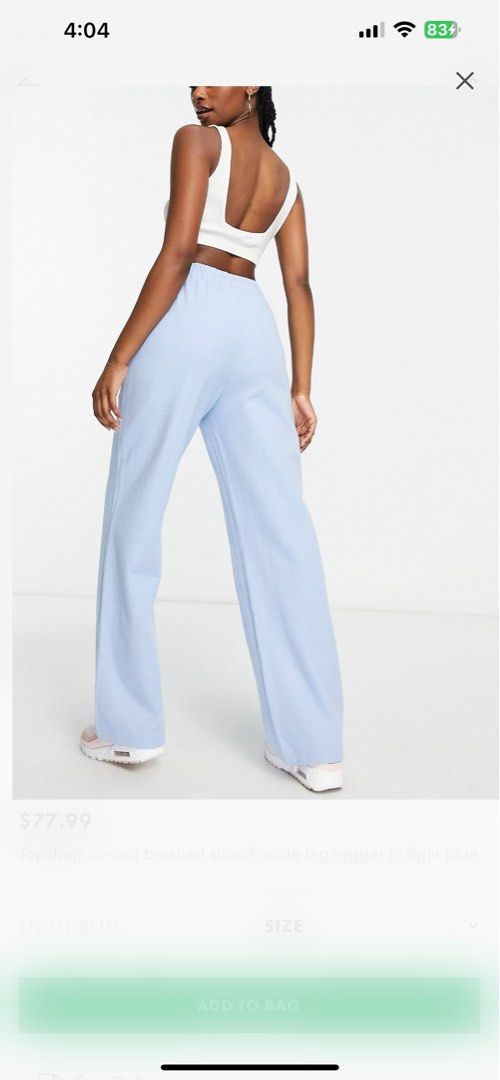 Topshop blue joggers on sale