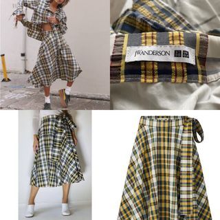 Uniqlo JW Anderson Highwaist Tartan Skirt