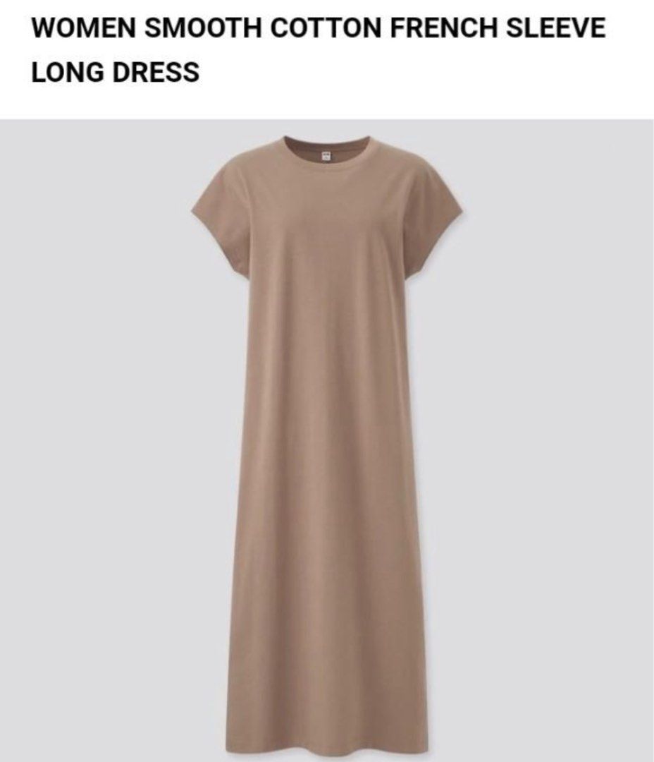 Uniqlo mercerized french sleeve dress outlet