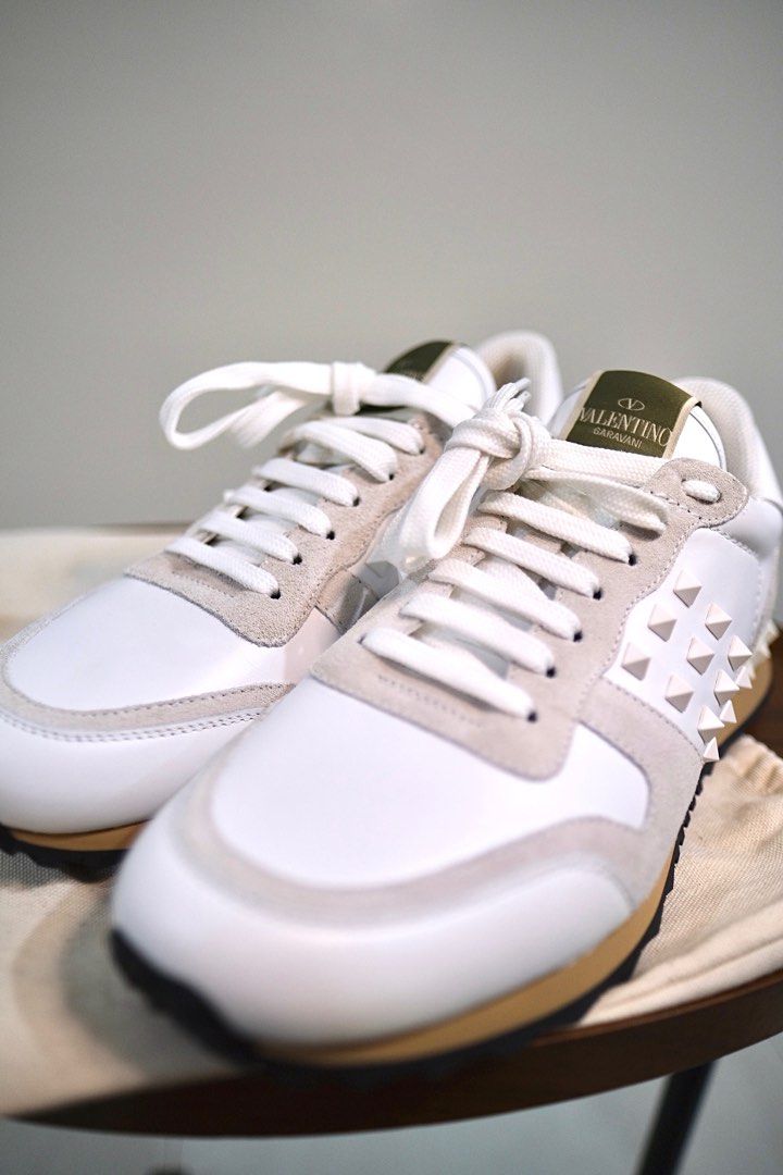 100 AUTHENTIC VALENTINO ROCKRUNNER WHITE MEN S SNEAKERS Men s