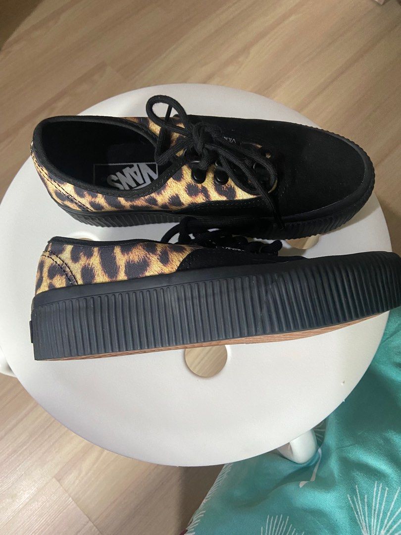 Vans Authentic Platform in Leopard Print Women s Fashion
