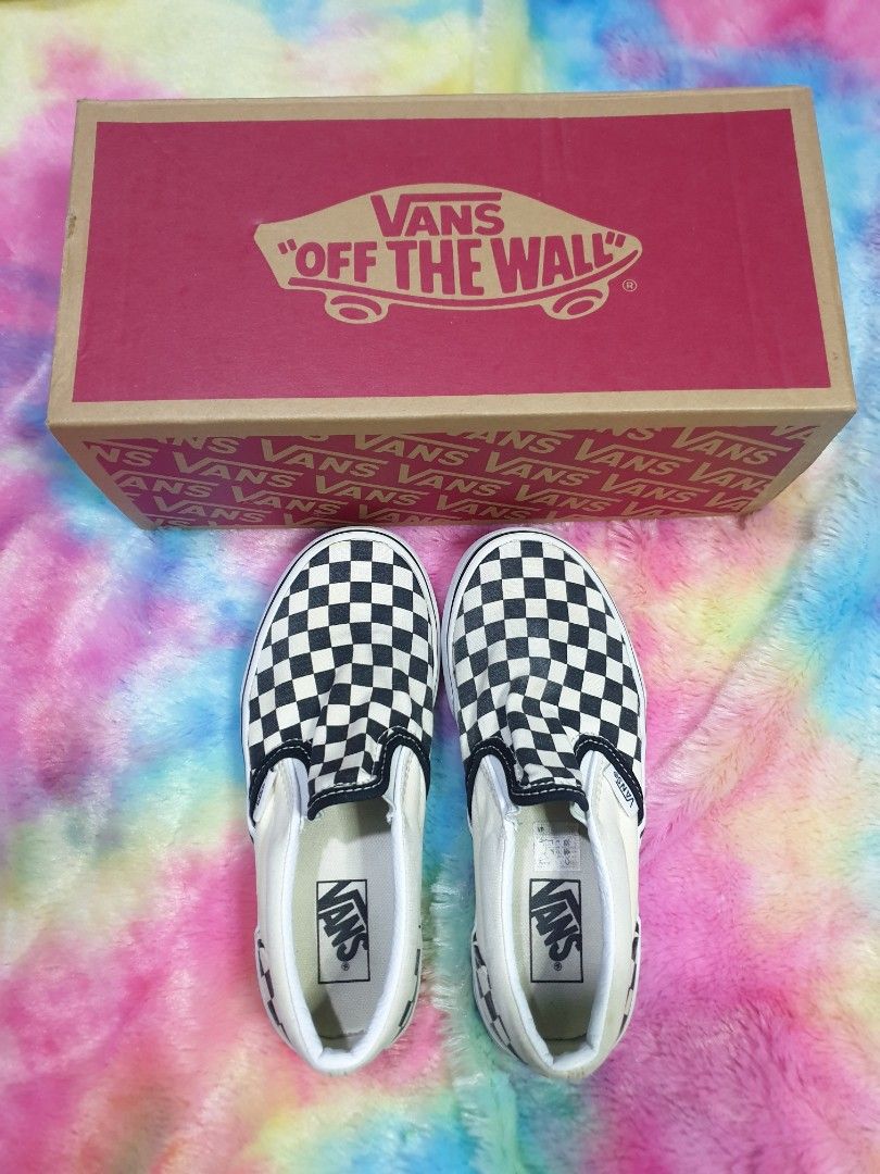 Vans checkered store shoes girls