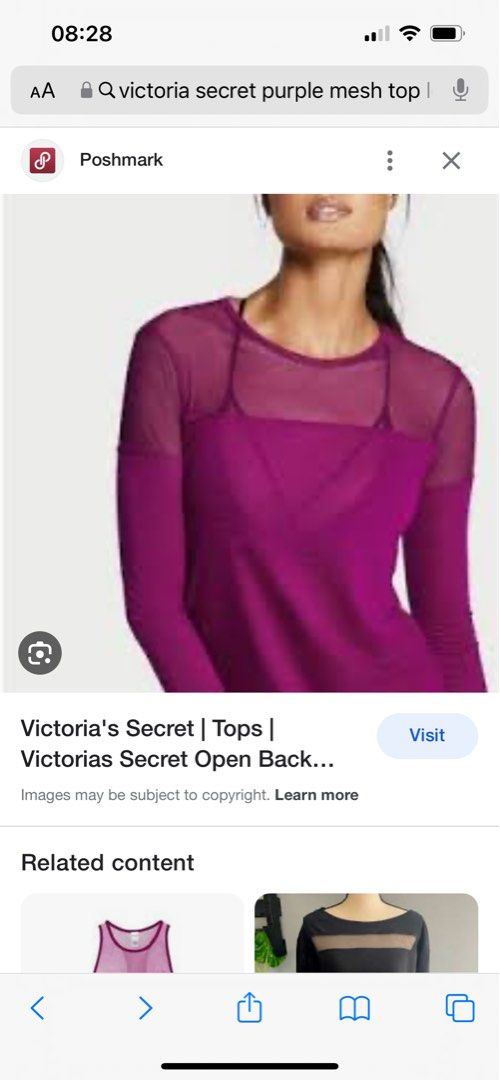 Victoria Secret Sport Scoop Back T-Shirt