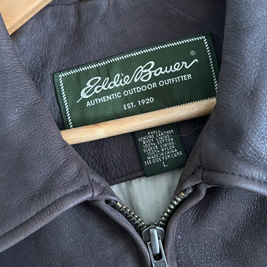 Eddie bauer genuine deals leather jacket