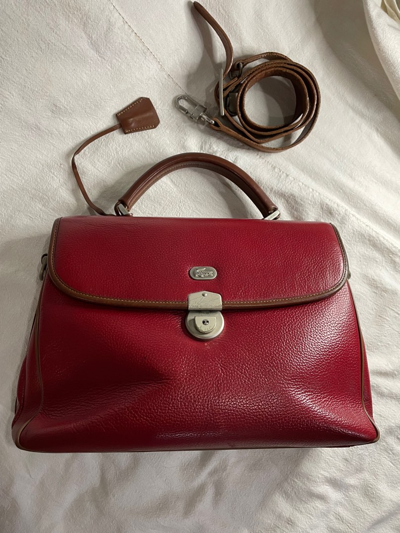 LACOSTE Vintage gladstone bag (LP with free SF), Women's Fashion, Bags ...