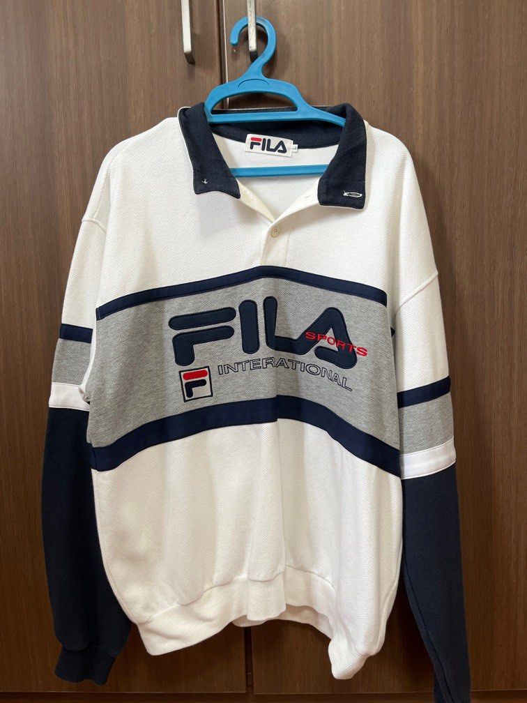 Oversized fila jumper store