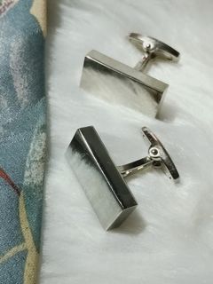 Vintage Stainless Steel Cuff Links