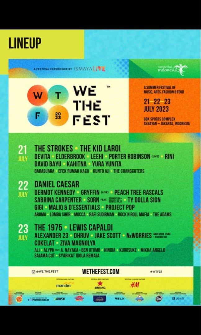 we the fest 2023, Tickets & Vouchers, Event Tickets on Carousell