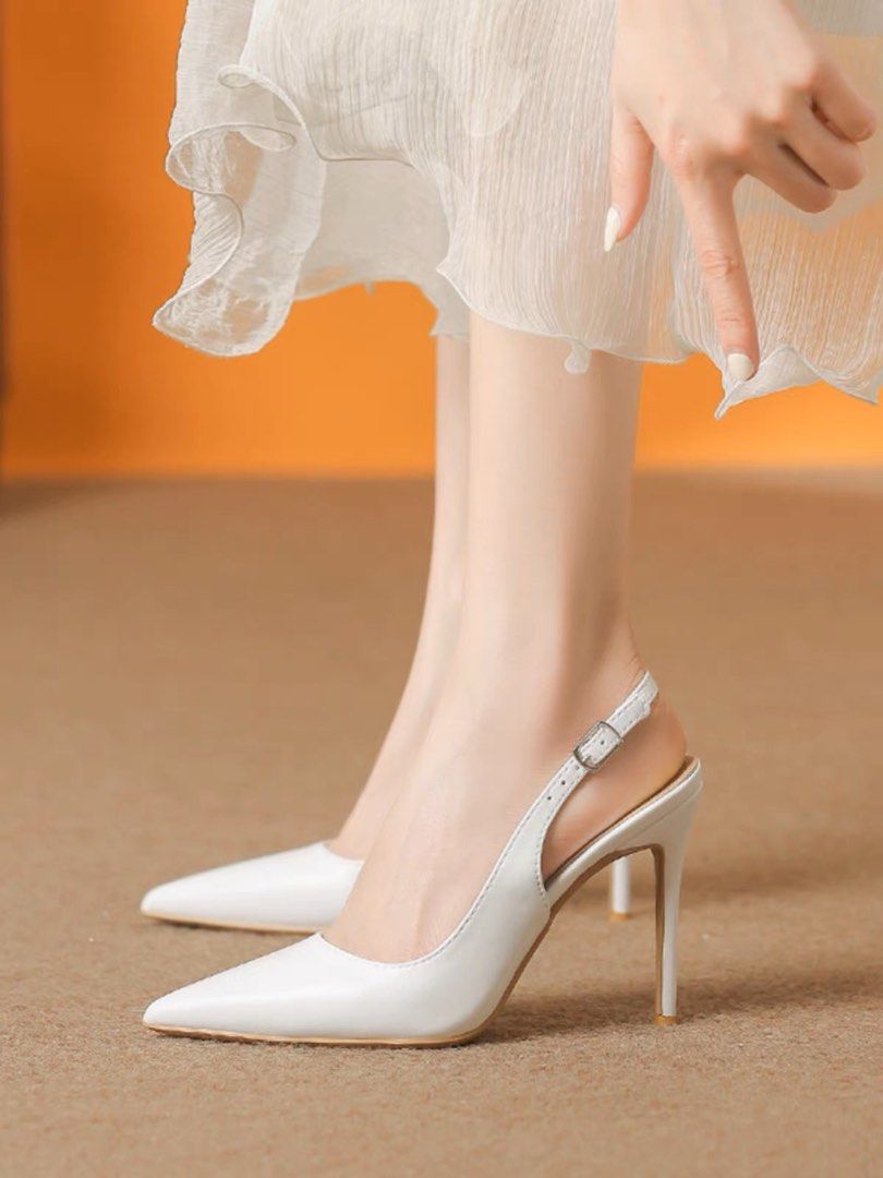 White hotsell party heels