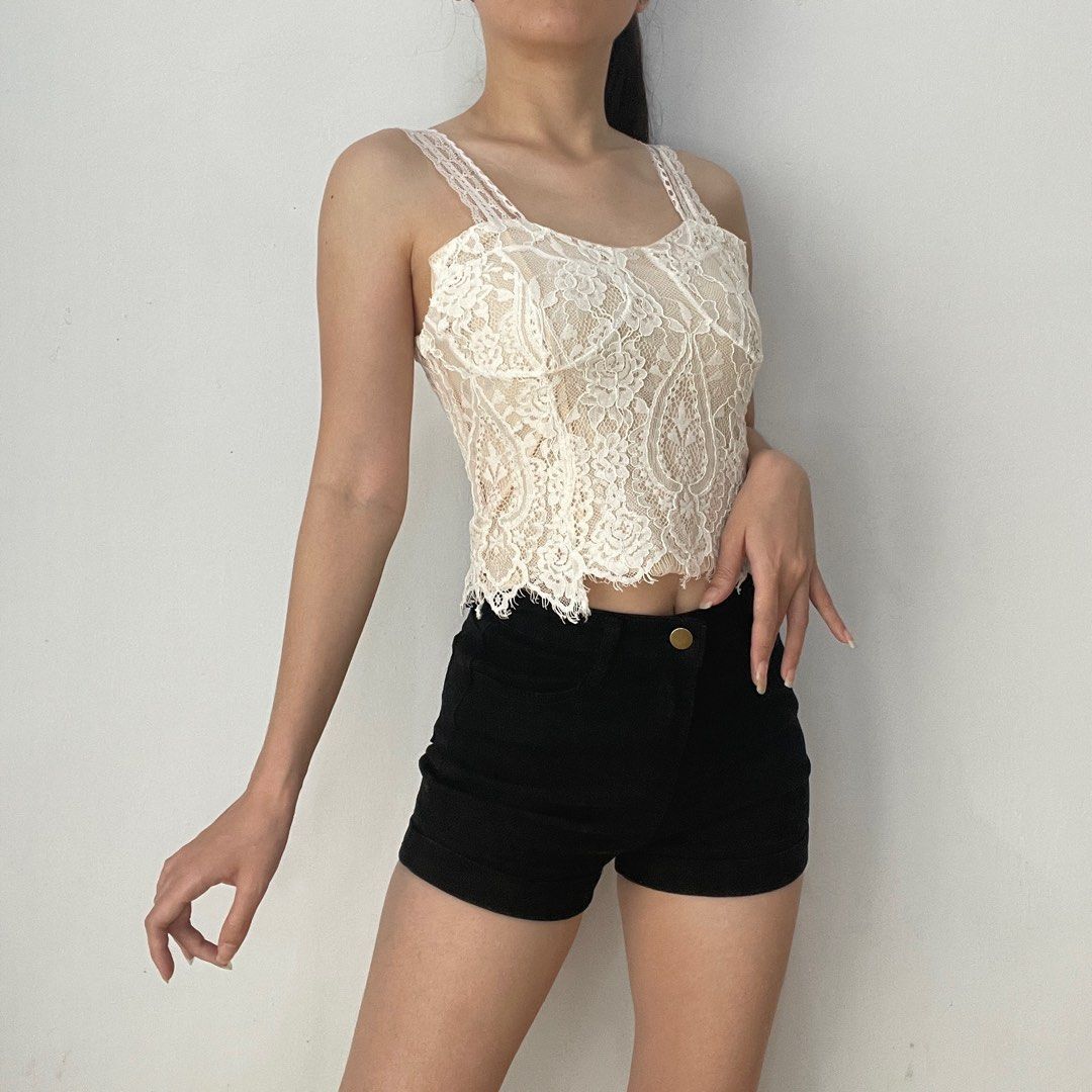 Liberte - Natalia Tank Top 21160 - Yellow Creme Stripe main image 1