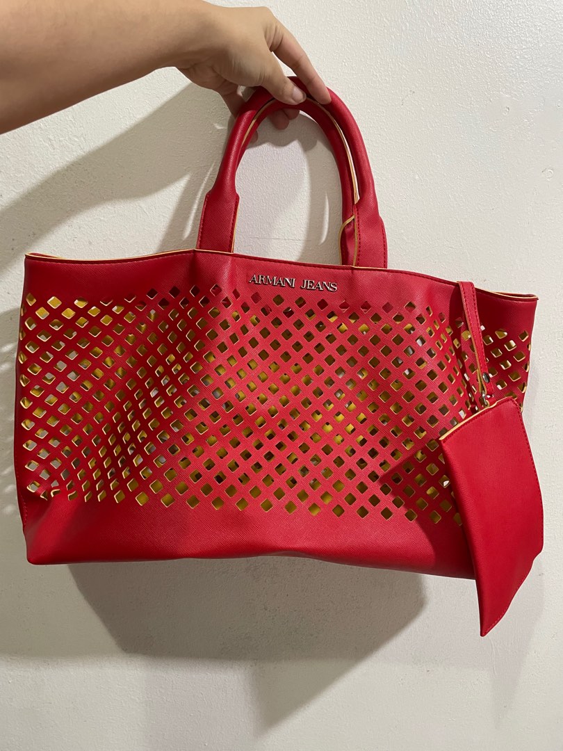 Armani jeans top tote bag