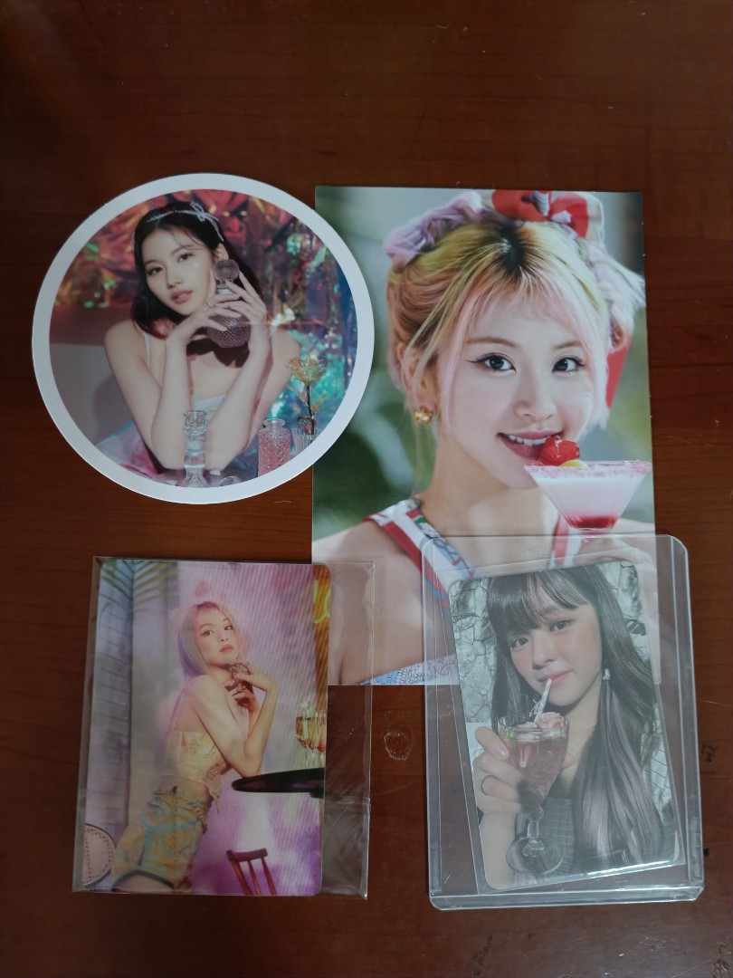Wts Twice Taste Of Love Jeongyeon Photocard Chaeyoung Tasting Card Lenticular Sana Coaster