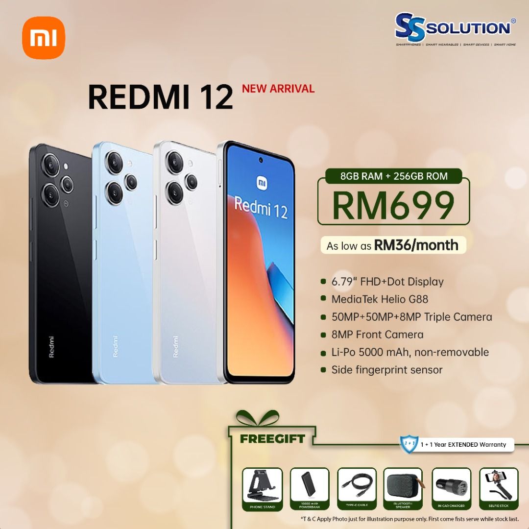 Redmi 12 5G Price in Malaysia & Specs - RM999