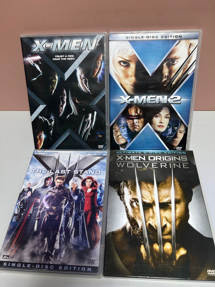 🎬《X-MEN 系列》DVD （共4套）｛ 英語發音/ 設有中文字幕｝, 興趣及