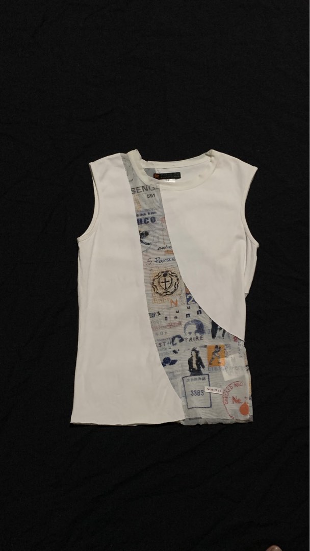 Top Stretch Graphique Cyber Y2k Vintage - Taille XL, Style Années 2000