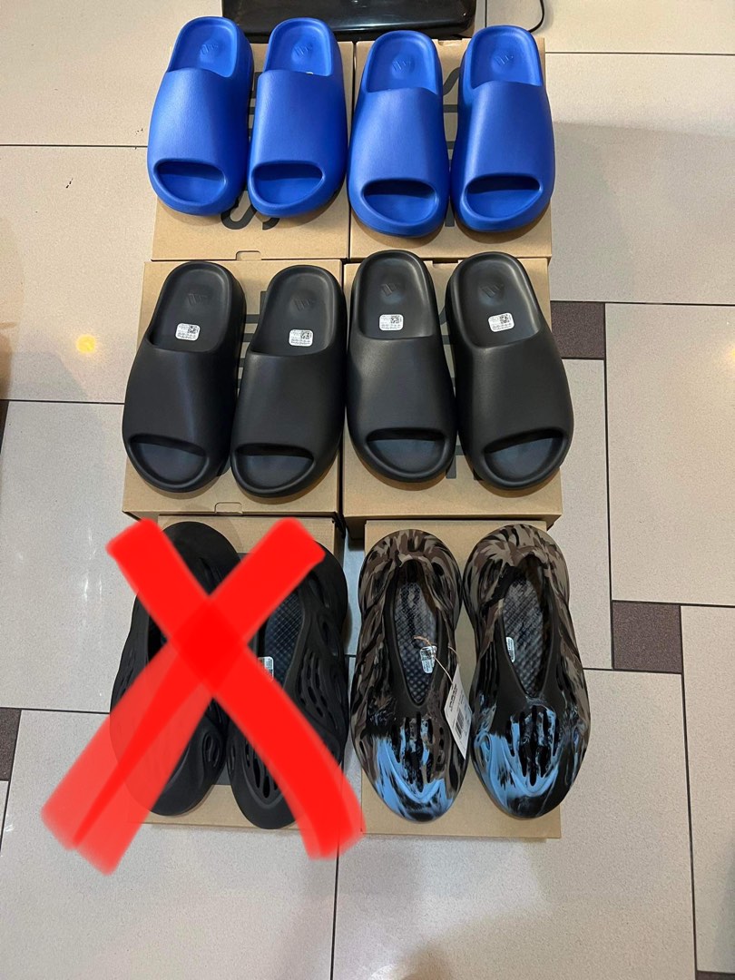Yeezy Slides Foam Runners, Men's Fashion, Footwear, Slippers u0026 Slides on  Carousell