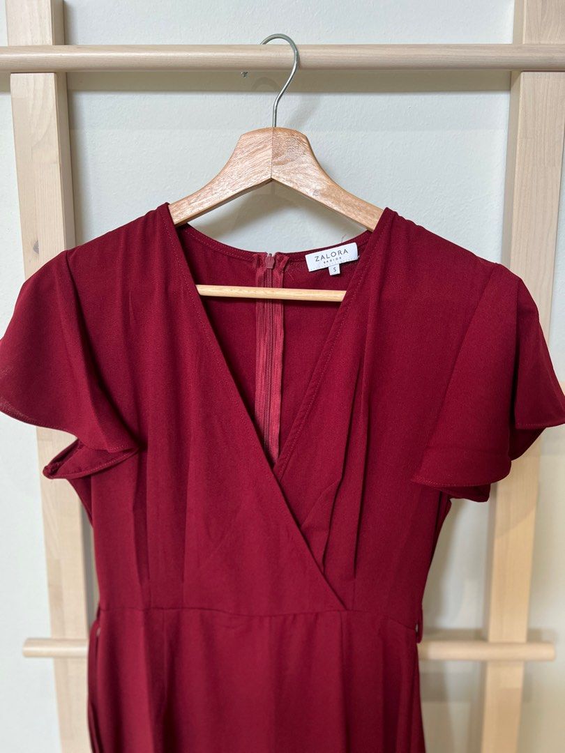 Zalora maroon dress sales