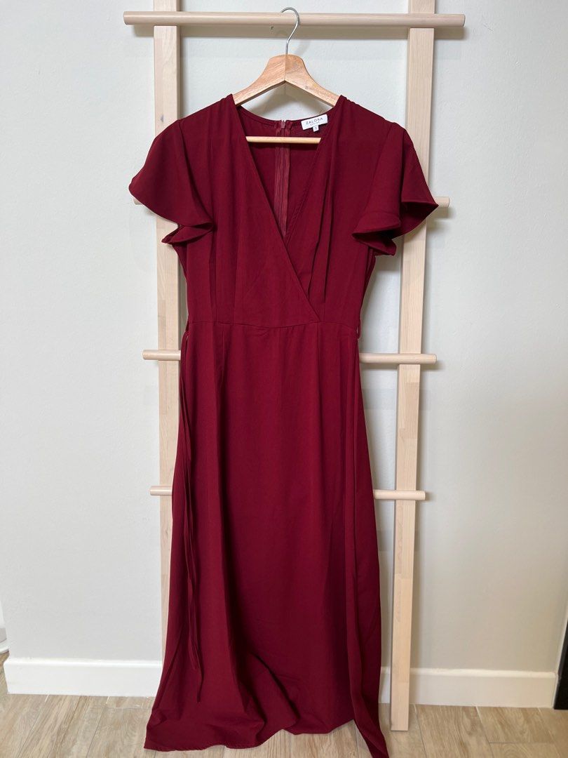 Zalora maroon dress clearance