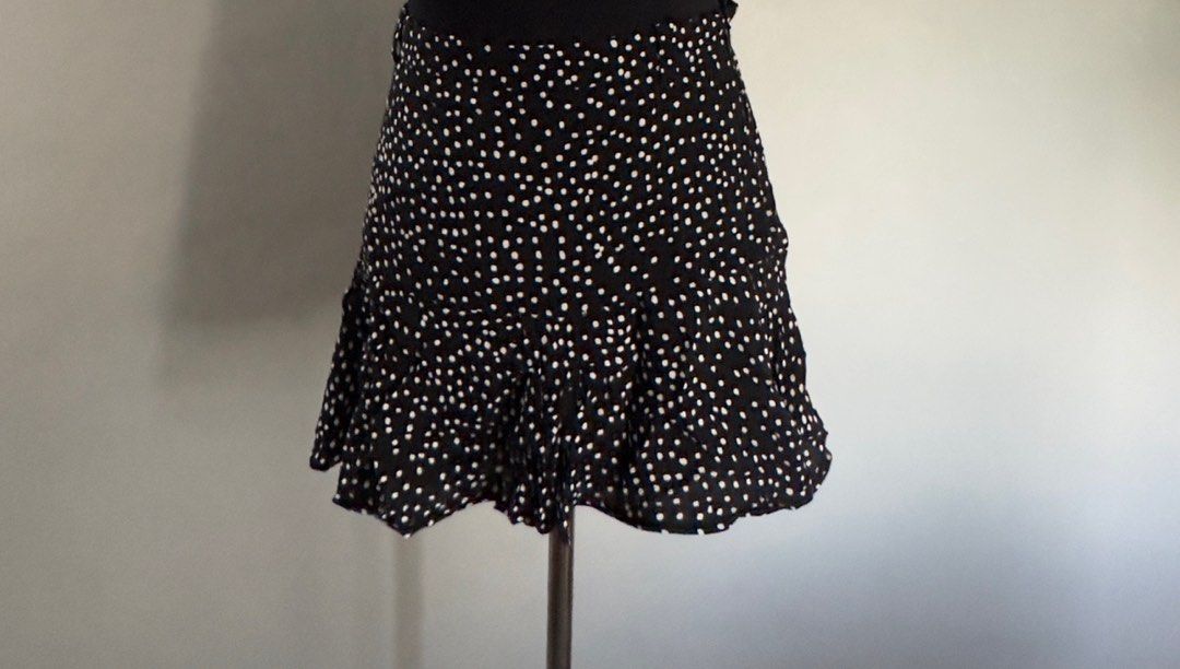 Polka dot mini skirt zara clearance