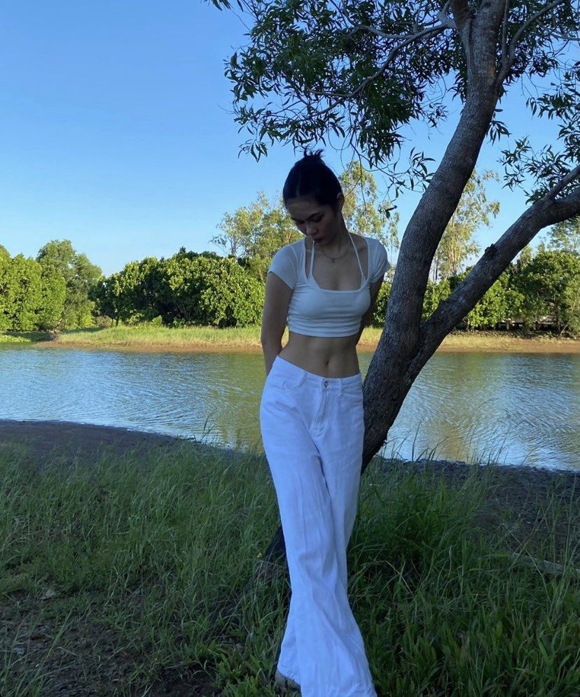Square neck zara top