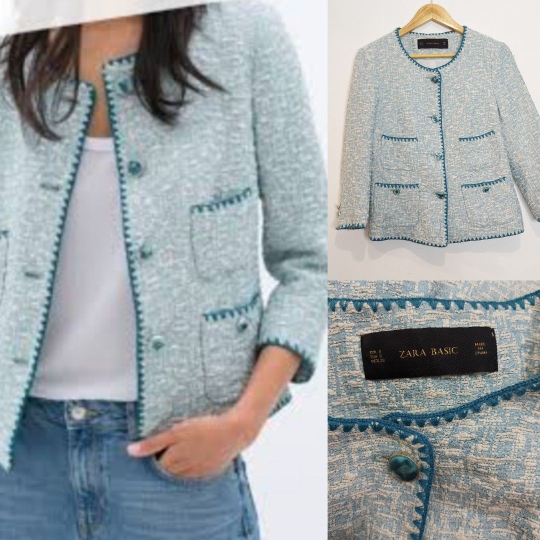 Zara Tweed Blazer, Women's Fashion, Coats, Jackets and Outerwear on  Carousell