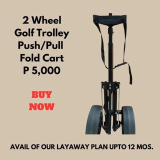 2 WheelGolf Trolley Push/Pull Fold Cart