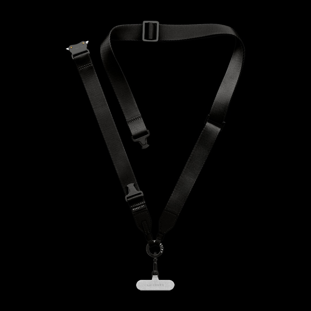 Casetify 2-in-1 Utility Lanyard - Black, 手提電話, 電話及其他裝置配件 