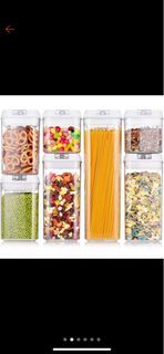 7-pc BPA-Free Kitchen Plastic Airtight Food Storage