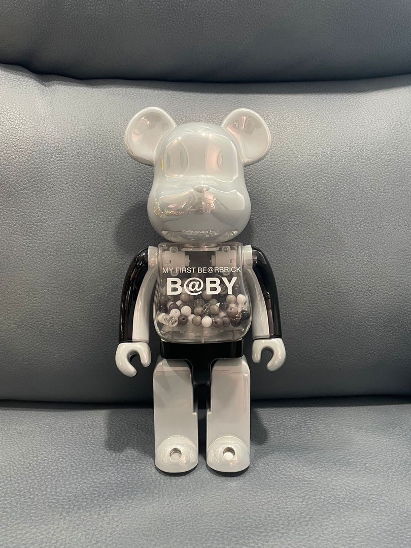 無盒Bearbrick Baby Black u0026 White Chrome Ver. 黑白400% 100% My First Be@rbrick  B@by