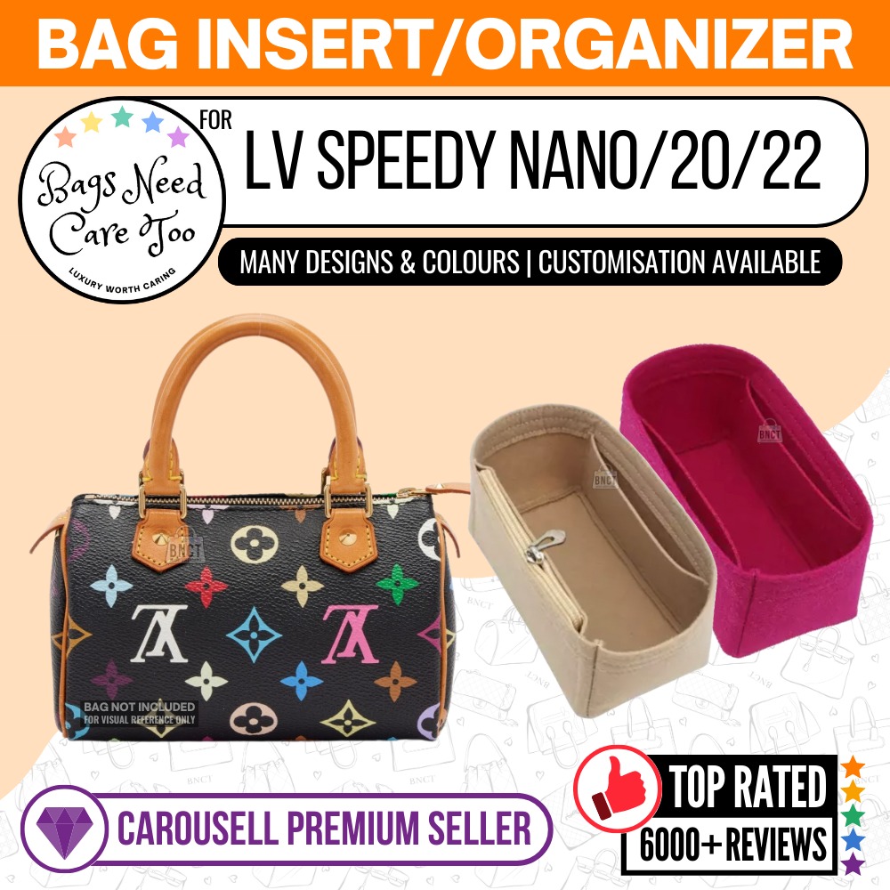  Bag Organizer for LV Nano Speedy Bag - Premium Felt