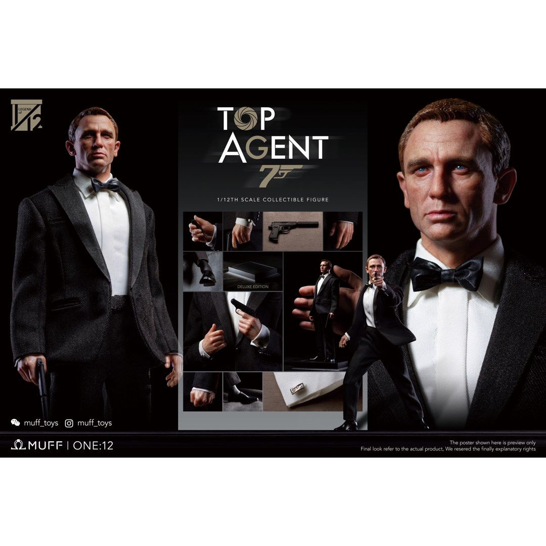 現貨) Muff Toys 1/12 Top Agent (標準版/豪華版) 007, 興趣及遊戲