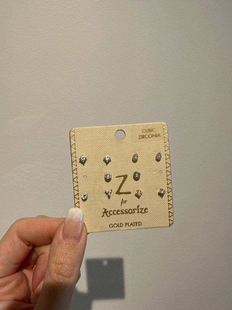 Accessorize Gold Plated Dainty Earrings Women s Fashion Jewelry