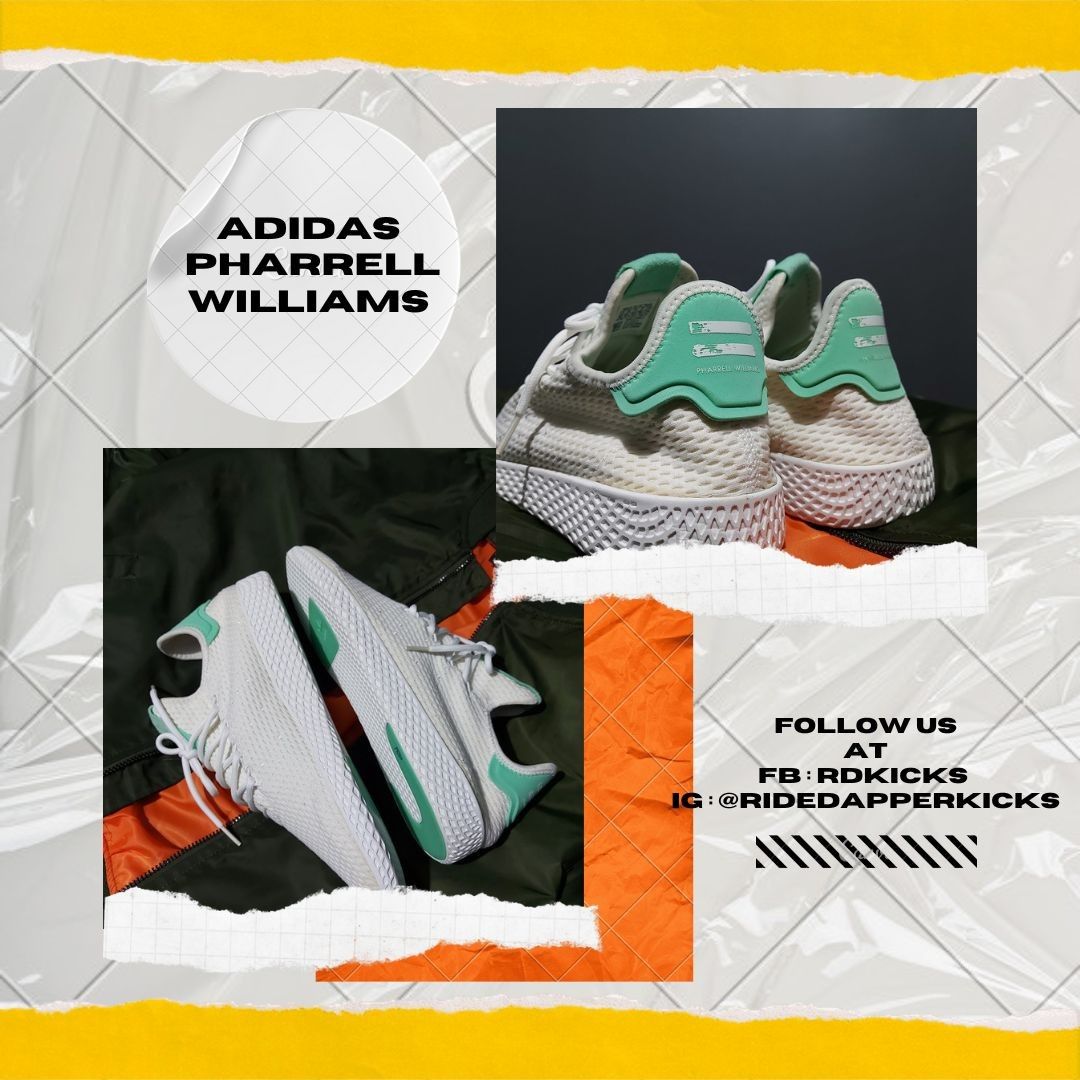 Adidas Pharrell Williams Green Sneakers, Men's Fashion, Footwear, Sneakers  on Carousell