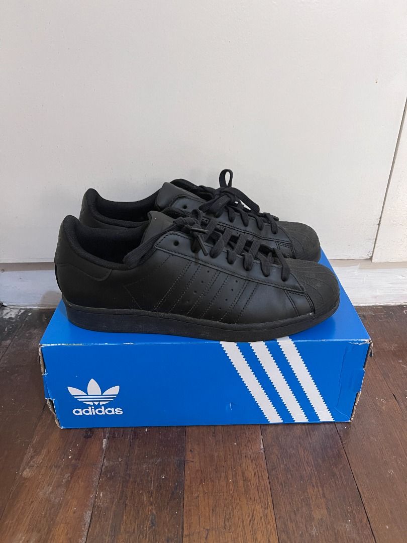 Adidas superstar black size 15 online