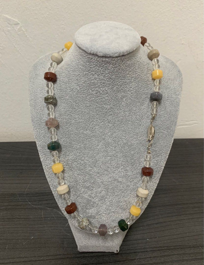 Agate crystal new arrivals necklace