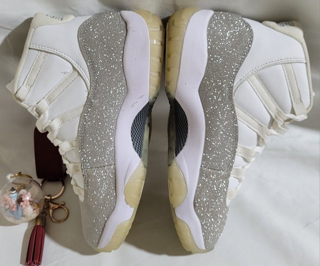Air Jordan 11 Women s Metallic Silver Women s Fashion Footwear