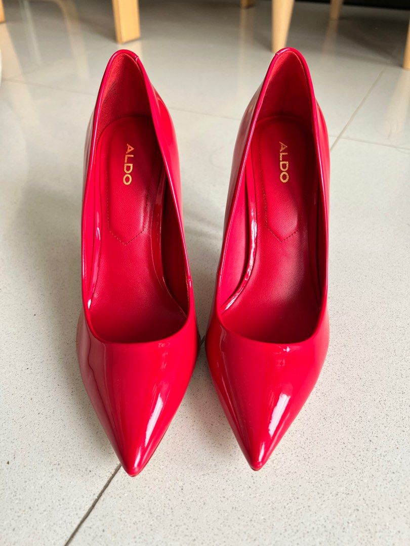Aldo red sales high heels