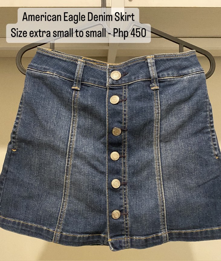 Jean overall skirt american eagle online