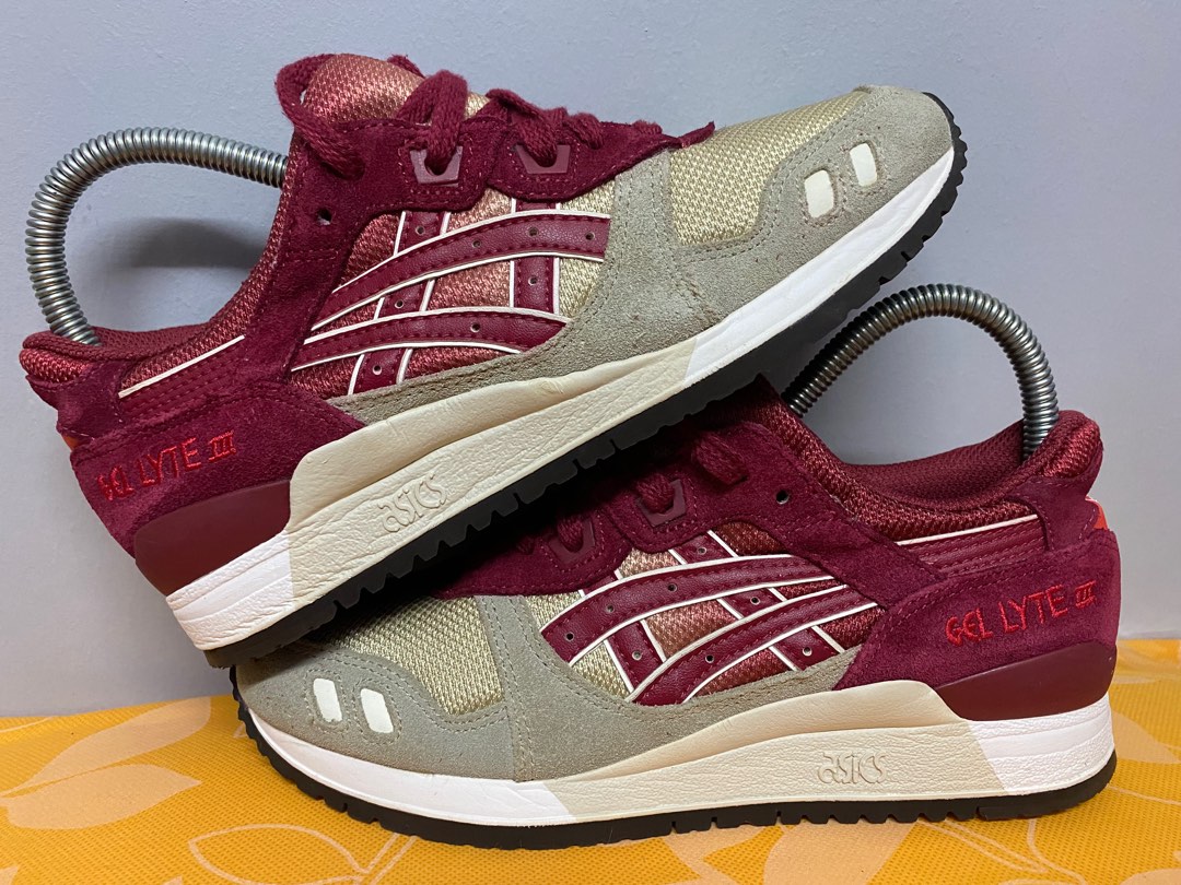 Asics gel lyte 3 femme bordeaux on sale